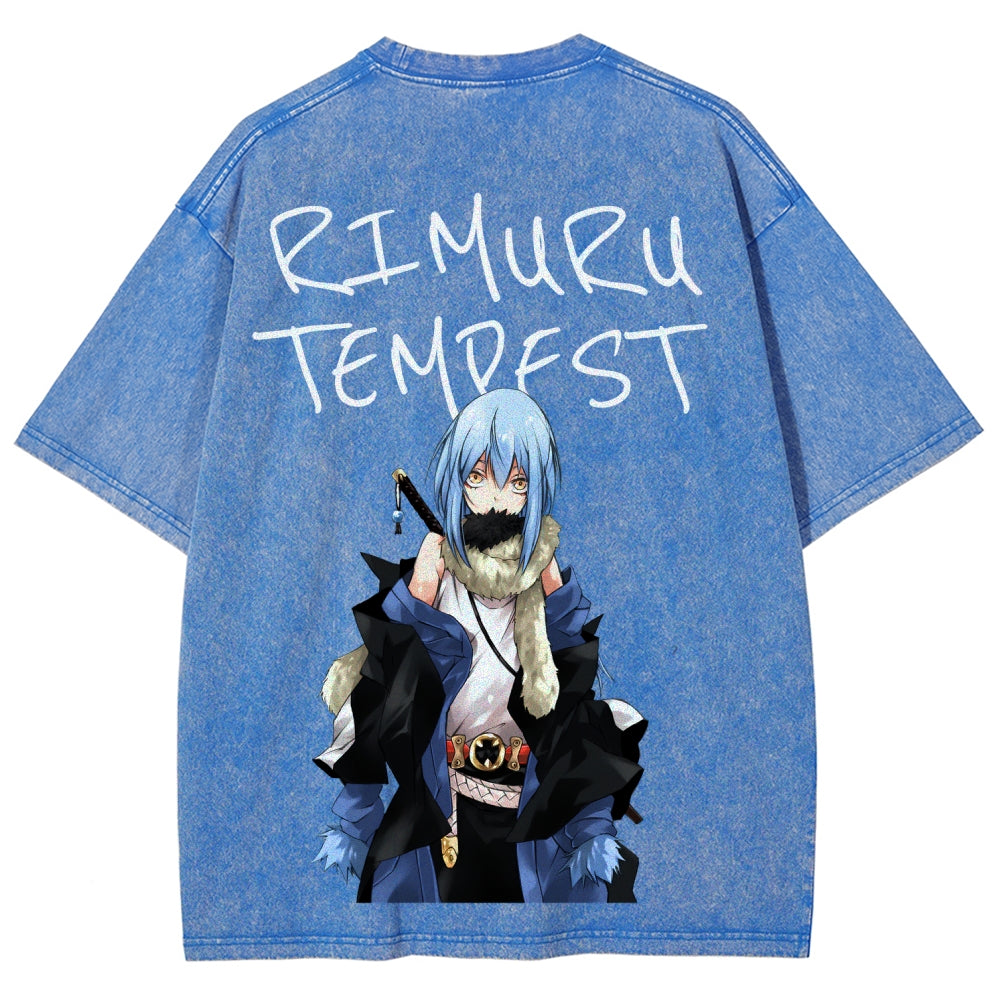 That Time I Got Reincarnated as a Slime  Unisex Fit Washed T-Shirt 2605012548