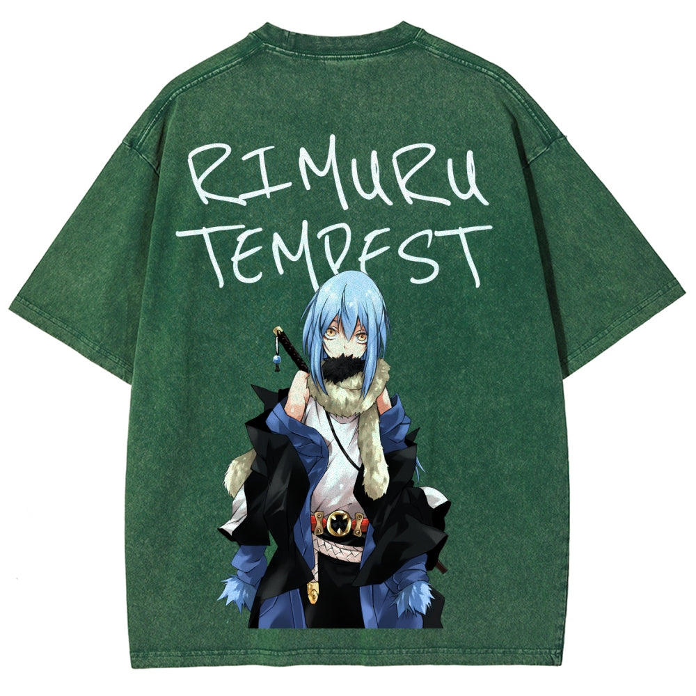 That Time I Got Reincarnated as a Slime  Unisex Fit Washed T-Shirt 2605012548