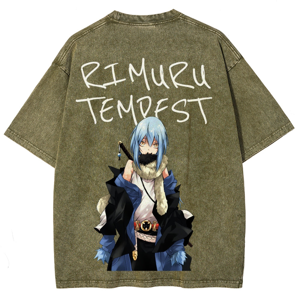 That Time I Got Reincarnated as a Slime  Unisex Fit Washed T-Shirt 2605012548