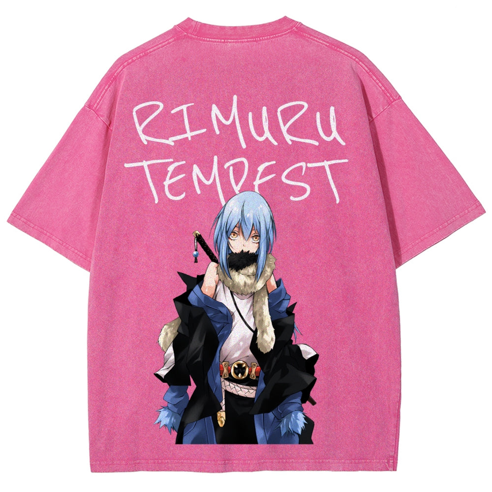 That Time I Got Reincarnated as a Slime  Unisex Fit Washed T-Shirt 2605012548