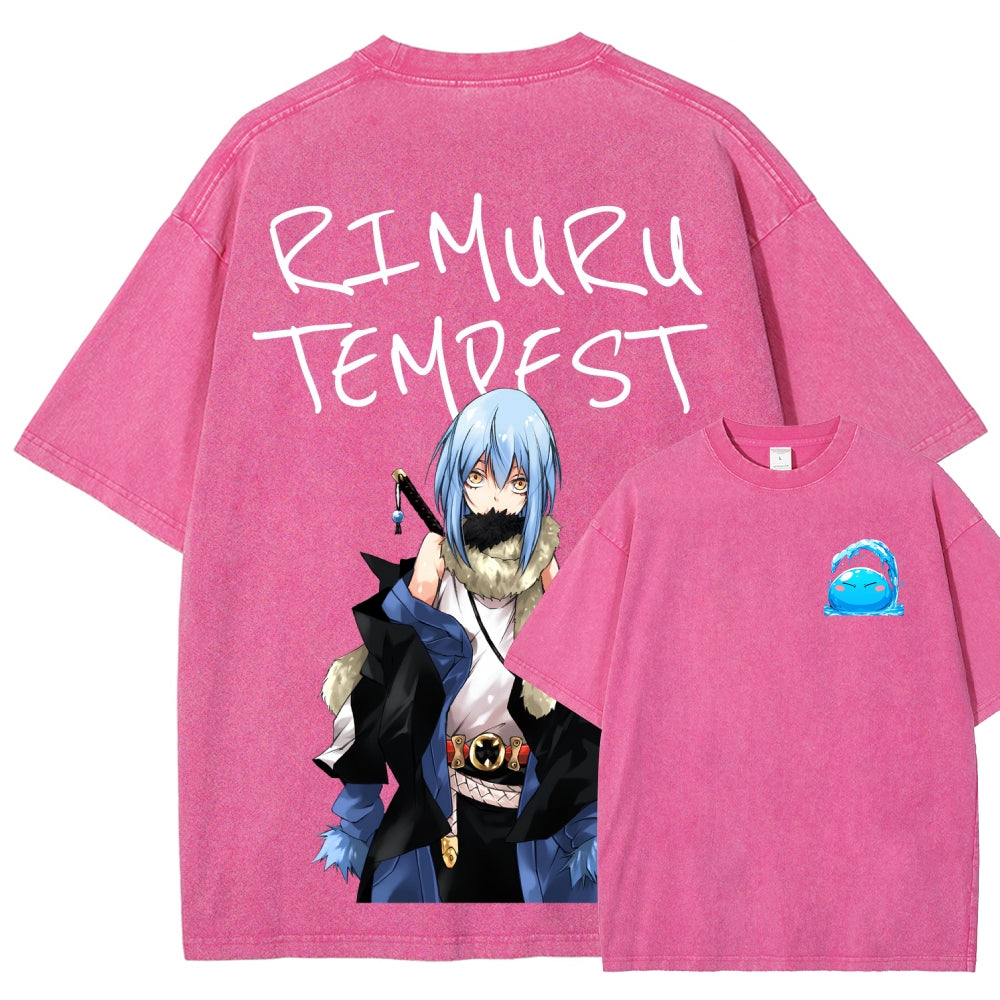 That Time I Got Reincarnated as a Slime  Unisex Fit Washed T-Shirt 2605012548