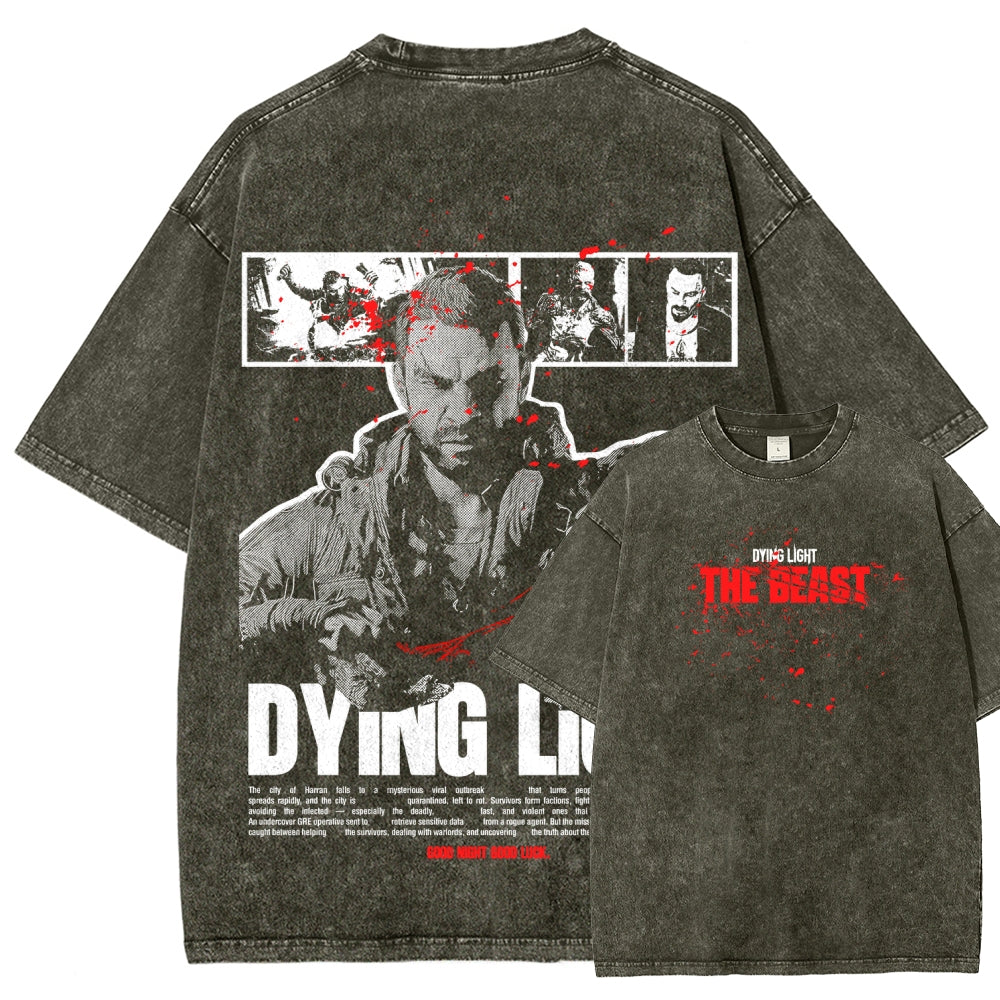 Dying Light Unisex Fit Washed T-Shirt 2605013131