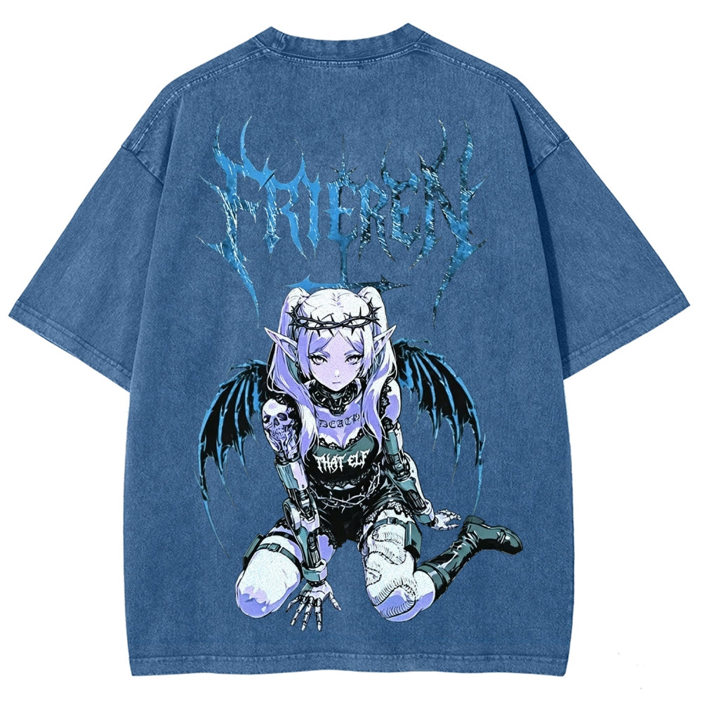 Frieren Unisex Fit Washed T-Shirt 2605013406