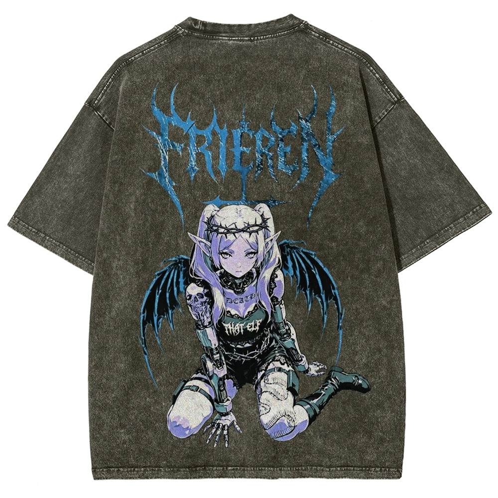 Frieren Unisex Fit Washed T-Shirt 2605013406