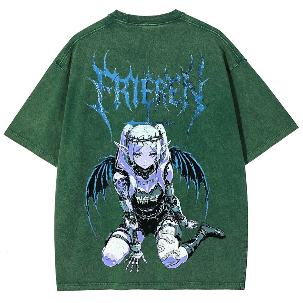 Frieren Unisex Fit Washed T-Shirt 2605013406