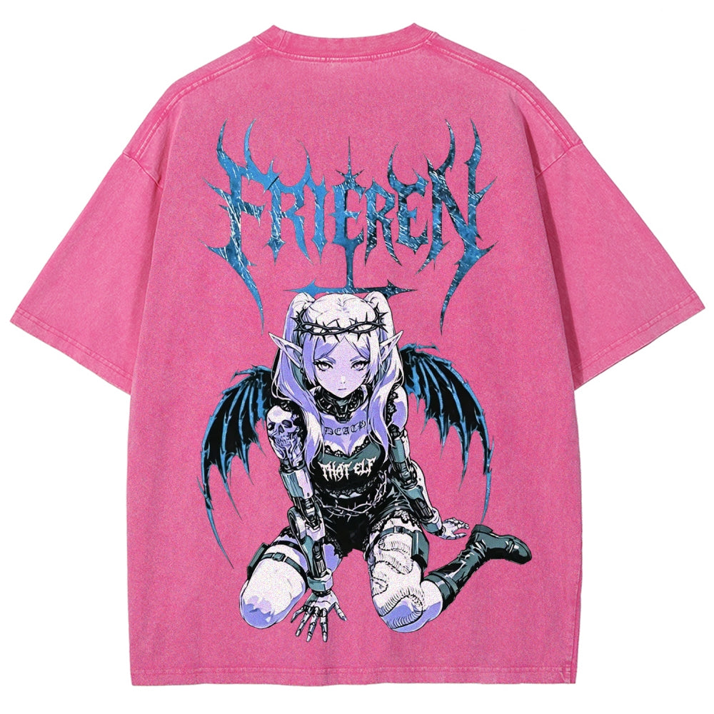 Frieren Unisex Fit Washed T-Shirt 2605013406