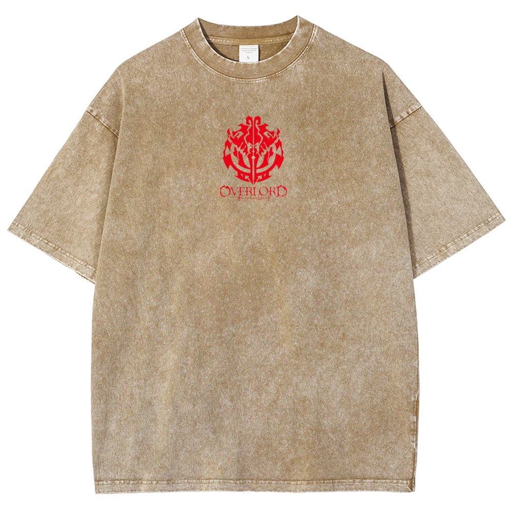 Overlord Unisex Fit Washed T-Shirt 2605014278