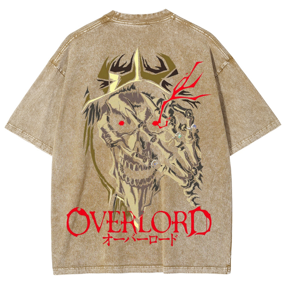 Overlord Unisex Fit Washed T-Shirt 2605014278