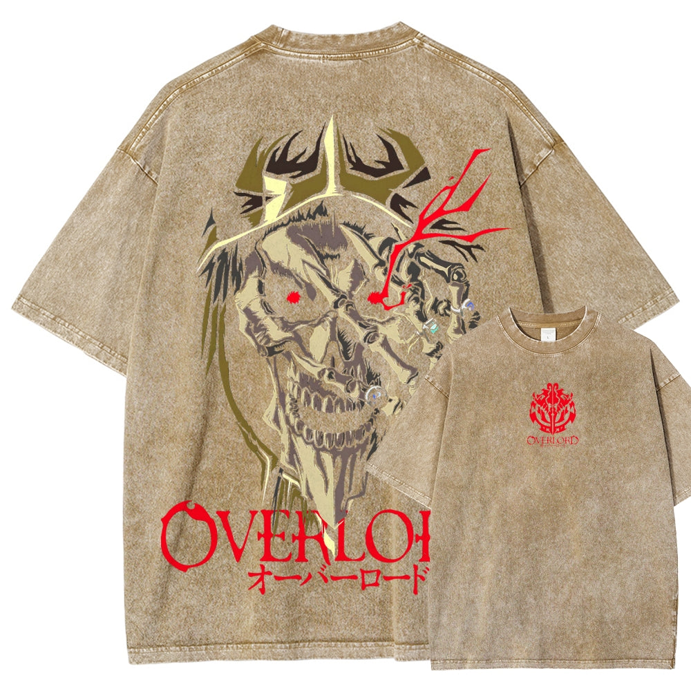Overlord Unisex Fit Washed T-Shirt 2605014278