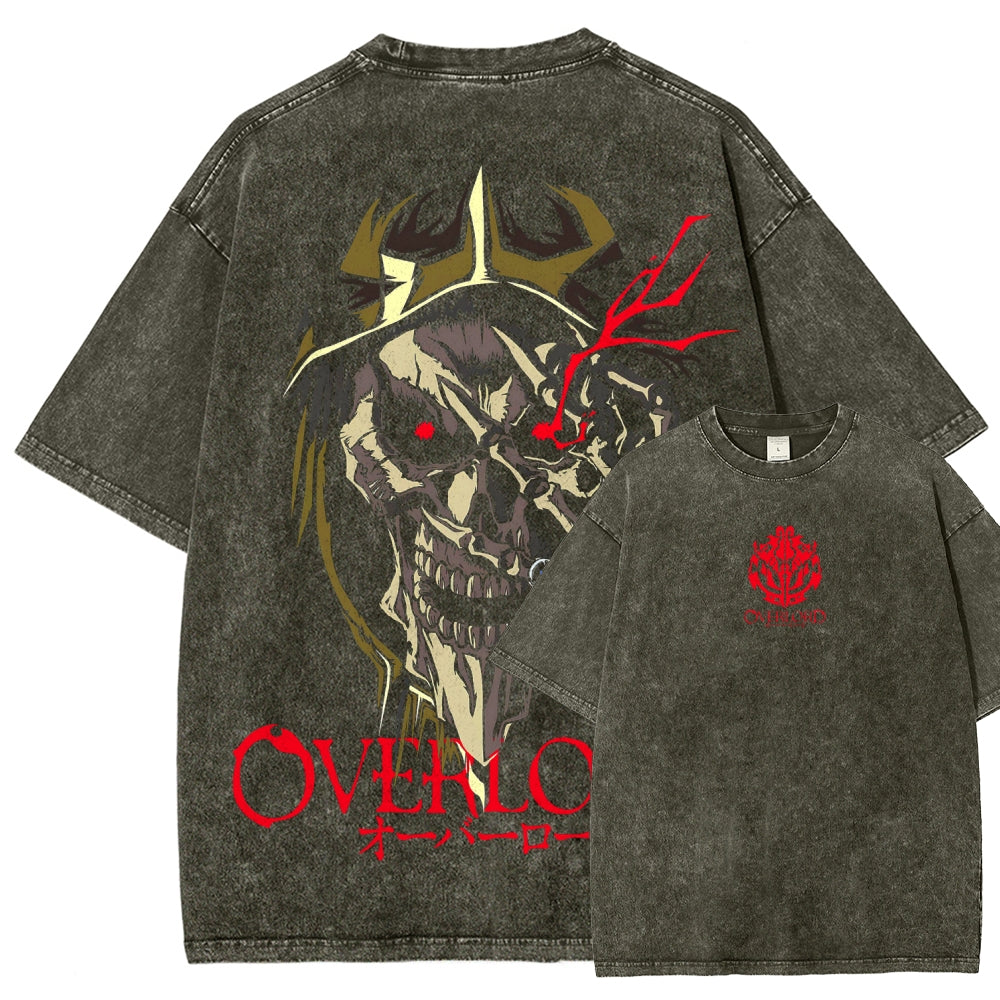 Overlord Unisex Fit Washed T-Shirt 2605014278