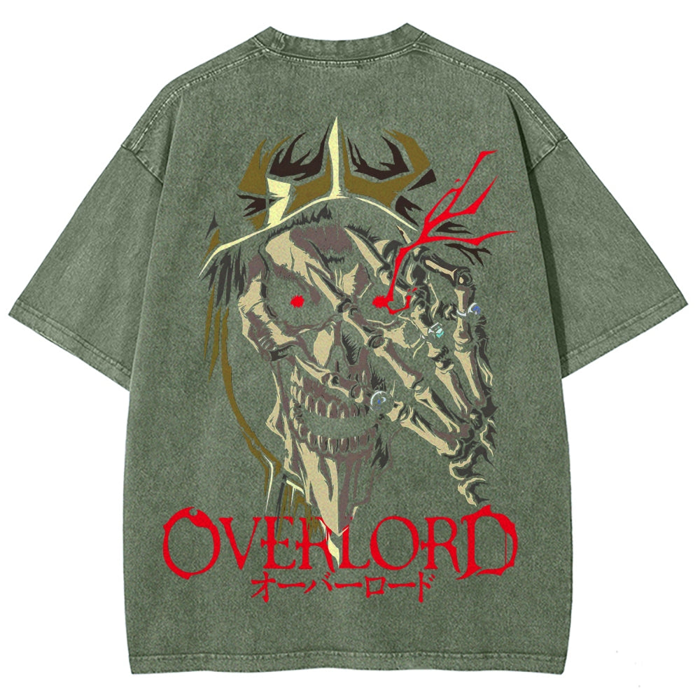 Overlord Unisex Fit Washed T-Shirt 2605014278
