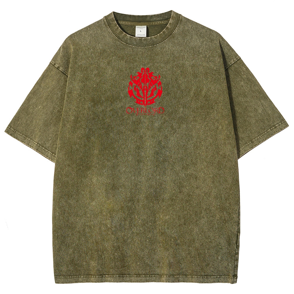 Overlord Unisex Fit Washed T-Shirt 2605014278