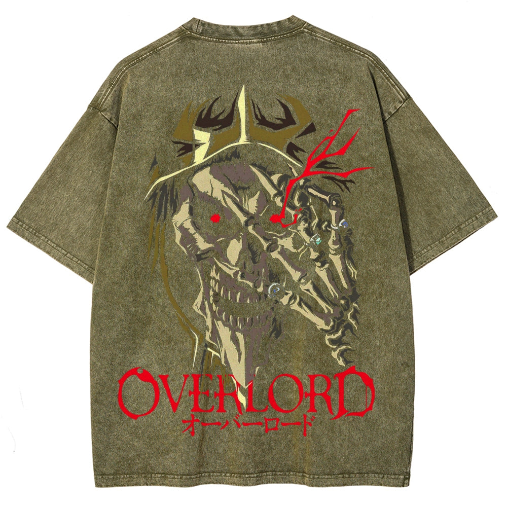 Overlord Unisex Fit Washed T-Shirt 2605014278