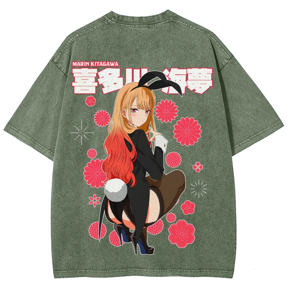 My Dress-Up Darling Marin Kitagawa Unisex Fit Washed T-Shirt 2605015558