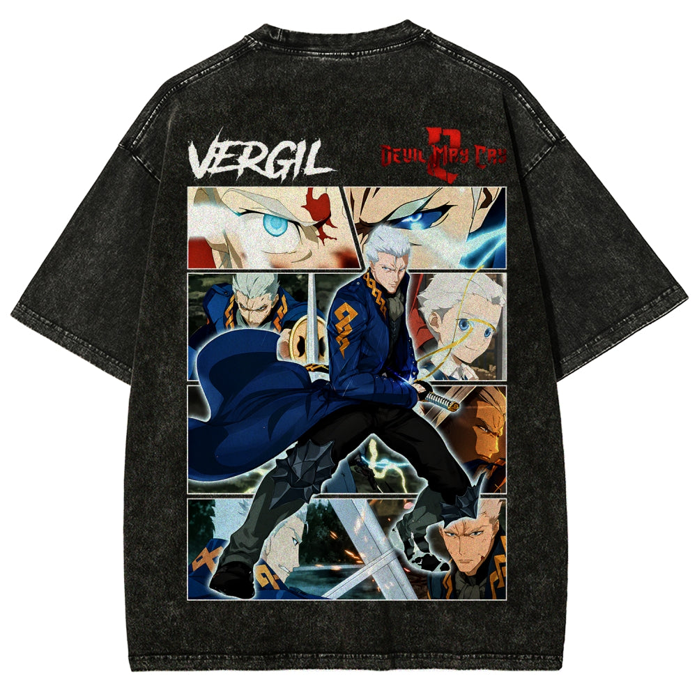 Devil May Cry Unisex Fit Washed T-Shirt 2605016171