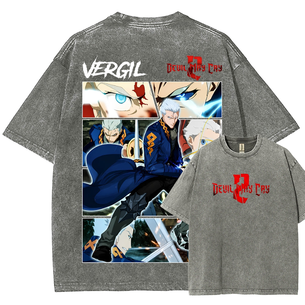 Devil May Cry Unisex Fit Washed T-Shirt 2605016171