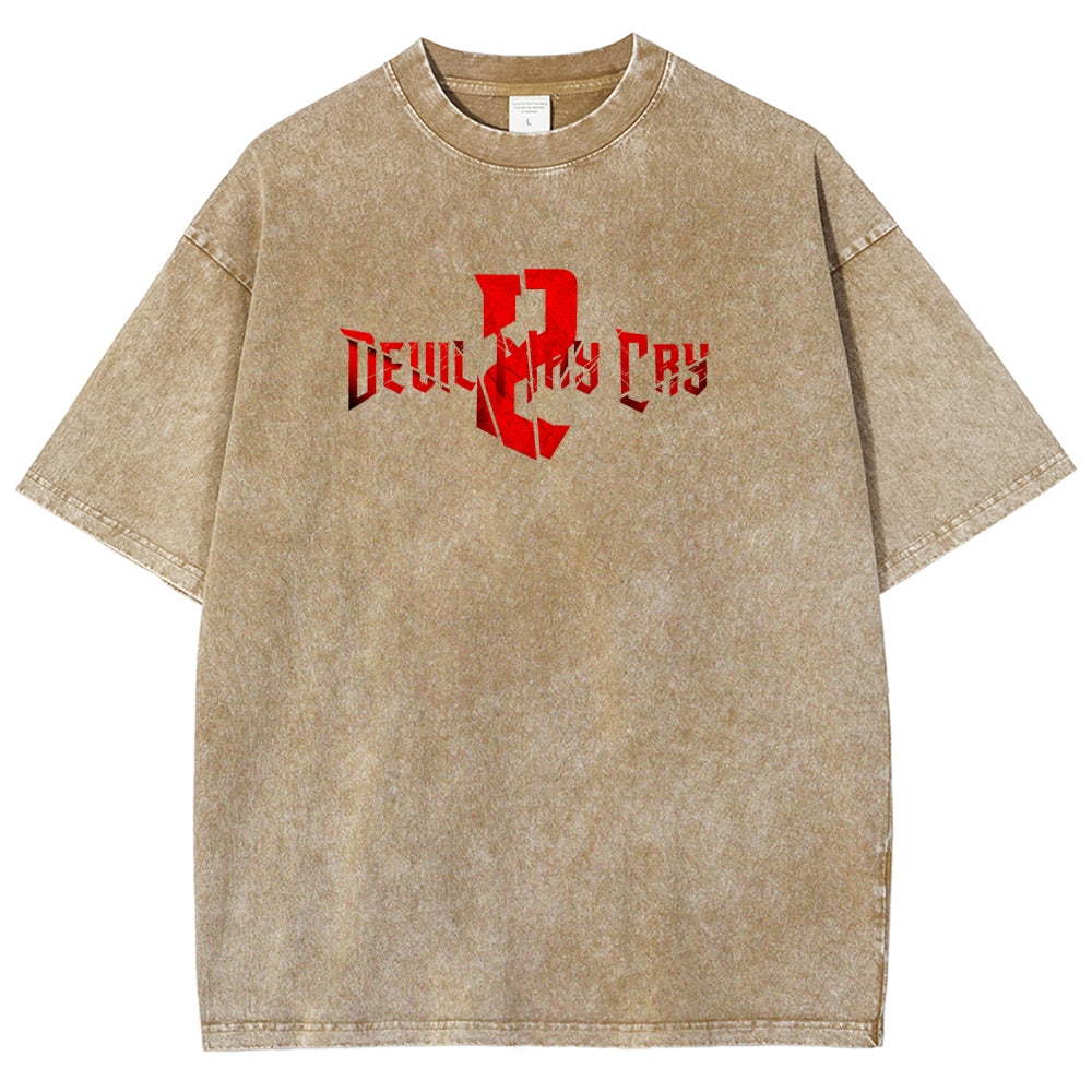 Devil May Cry Unisex Fit Washed T-Shirt 2605016171