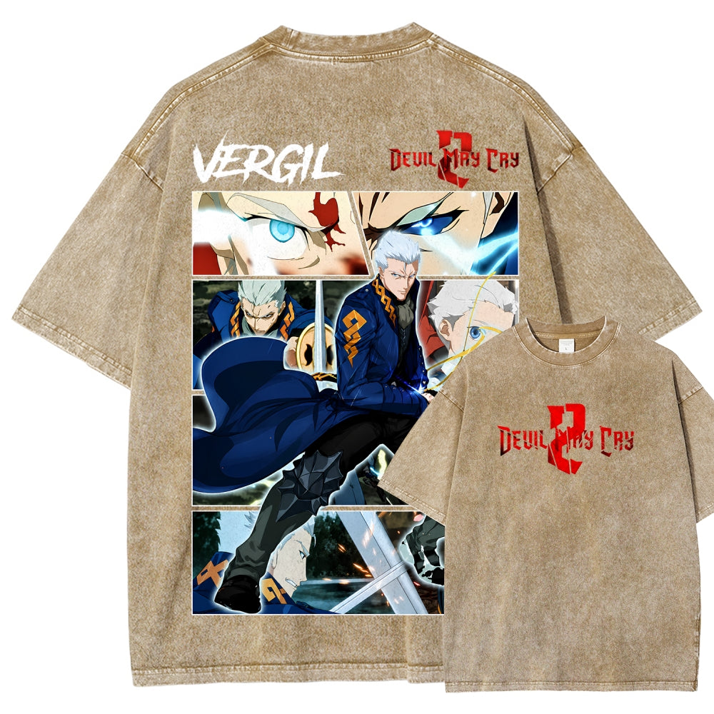 Devil May Cry Unisex Fit Washed T-Shirt 2605016171