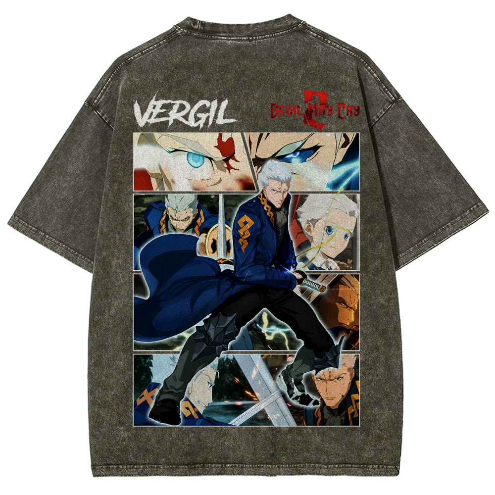 Devil May Cry Unisex Fit Washed T-Shirt 2605016171