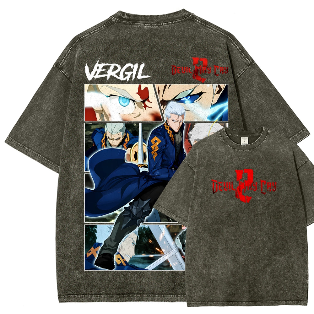 Devil May Cry Unisex Fit Washed T-Shirt 2605016171