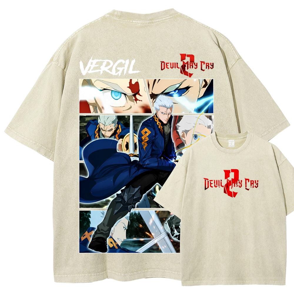 Devil May Cry Unisex Fit Washed T-Shirt 2605016171