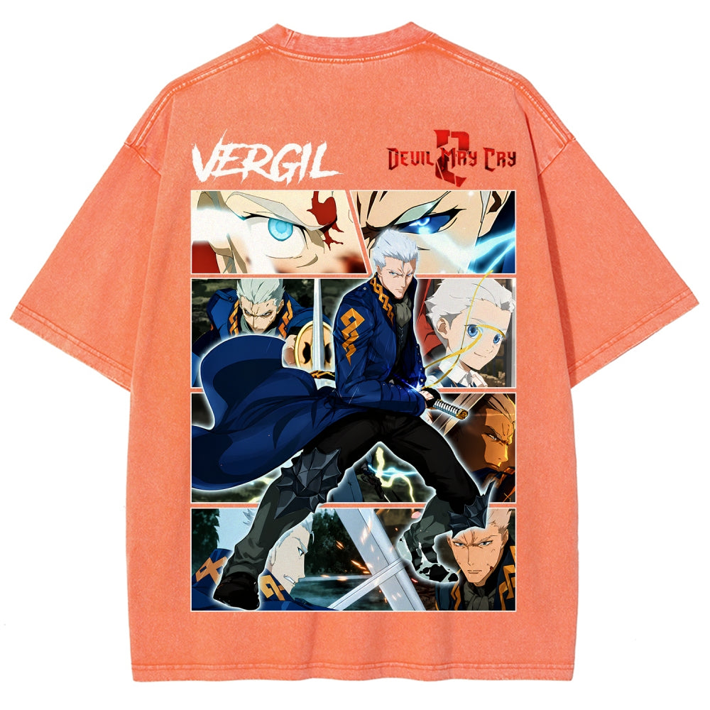 Devil May Cry Unisex Fit Washed T-Shirt 2605016171
