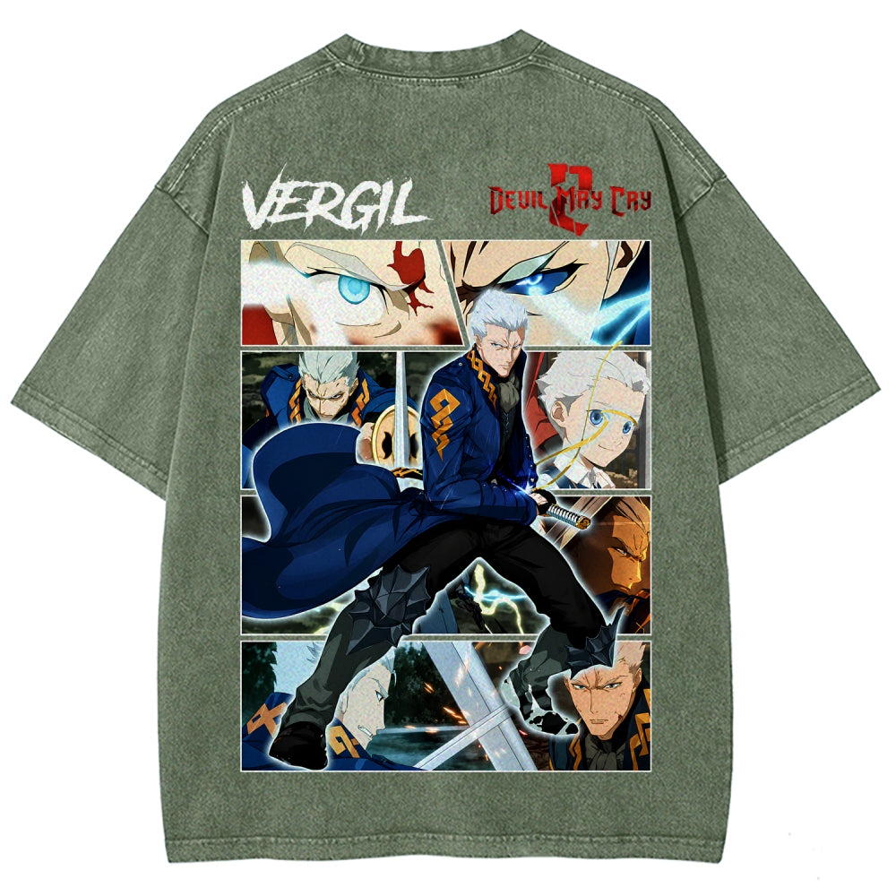 Devil May Cry Unisex Fit Washed T-Shirt 2605016171