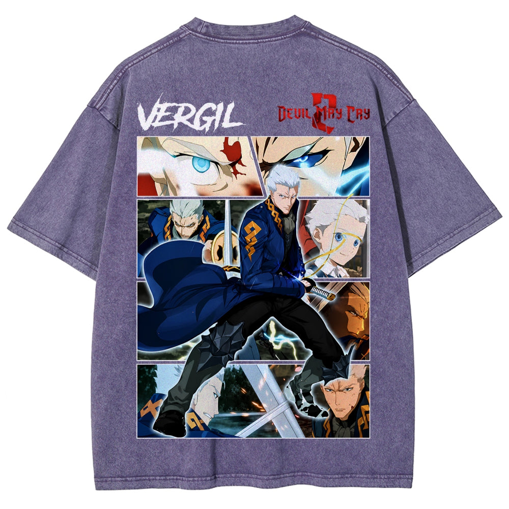 Devil May Cry Unisex Fit Washed T-Shirt 2605016171