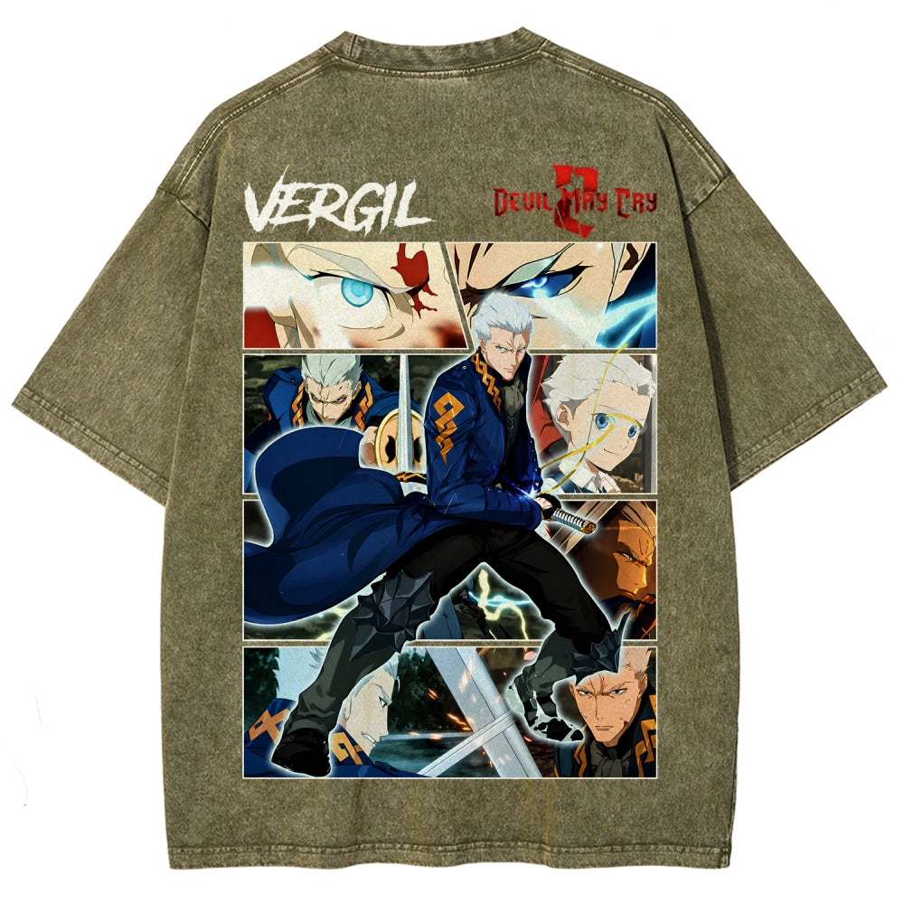 Devil May Cry Unisex Fit Washed T-Shirt 2605016171