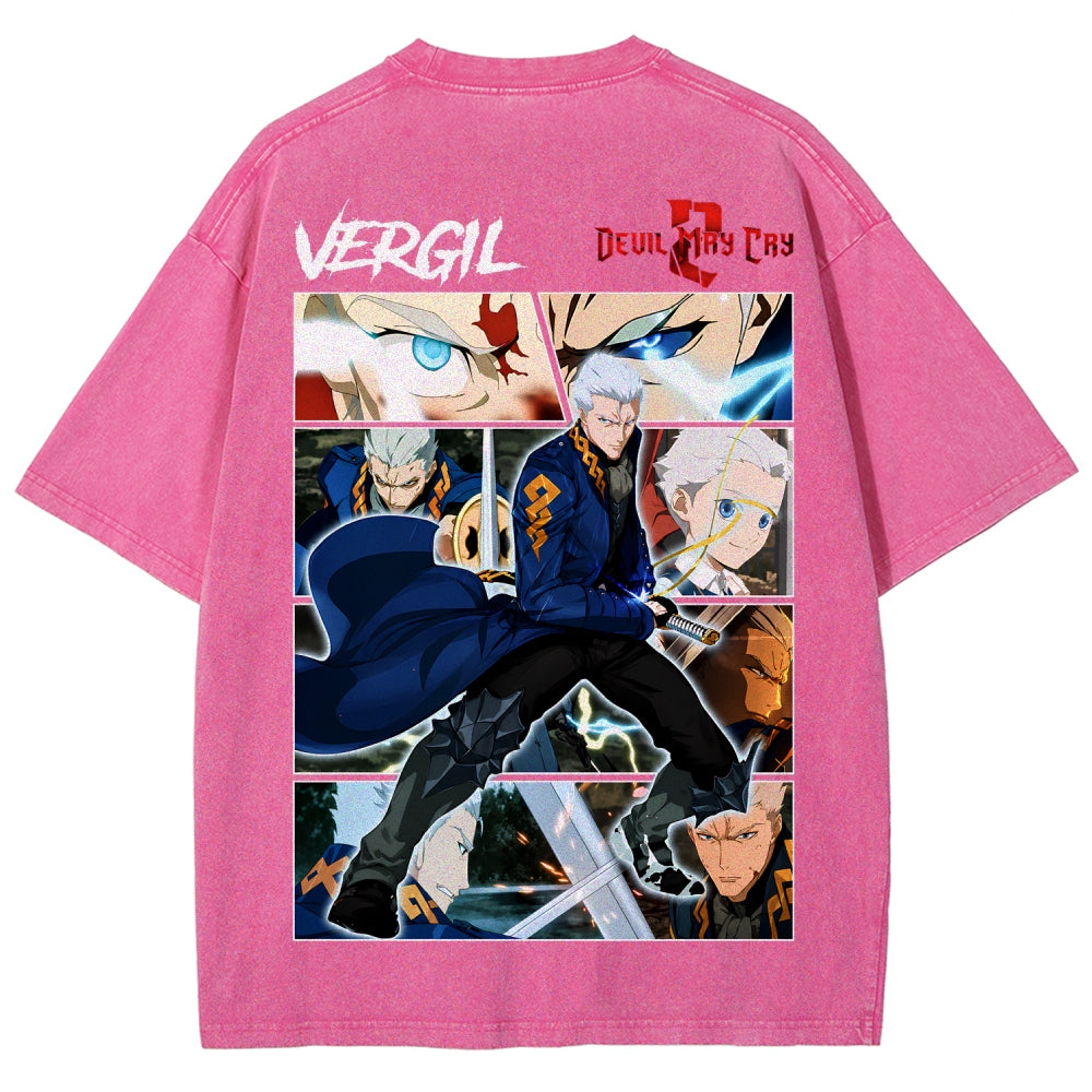 Devil May Cry Unisex Fit Washed T-Shirt 2605016171