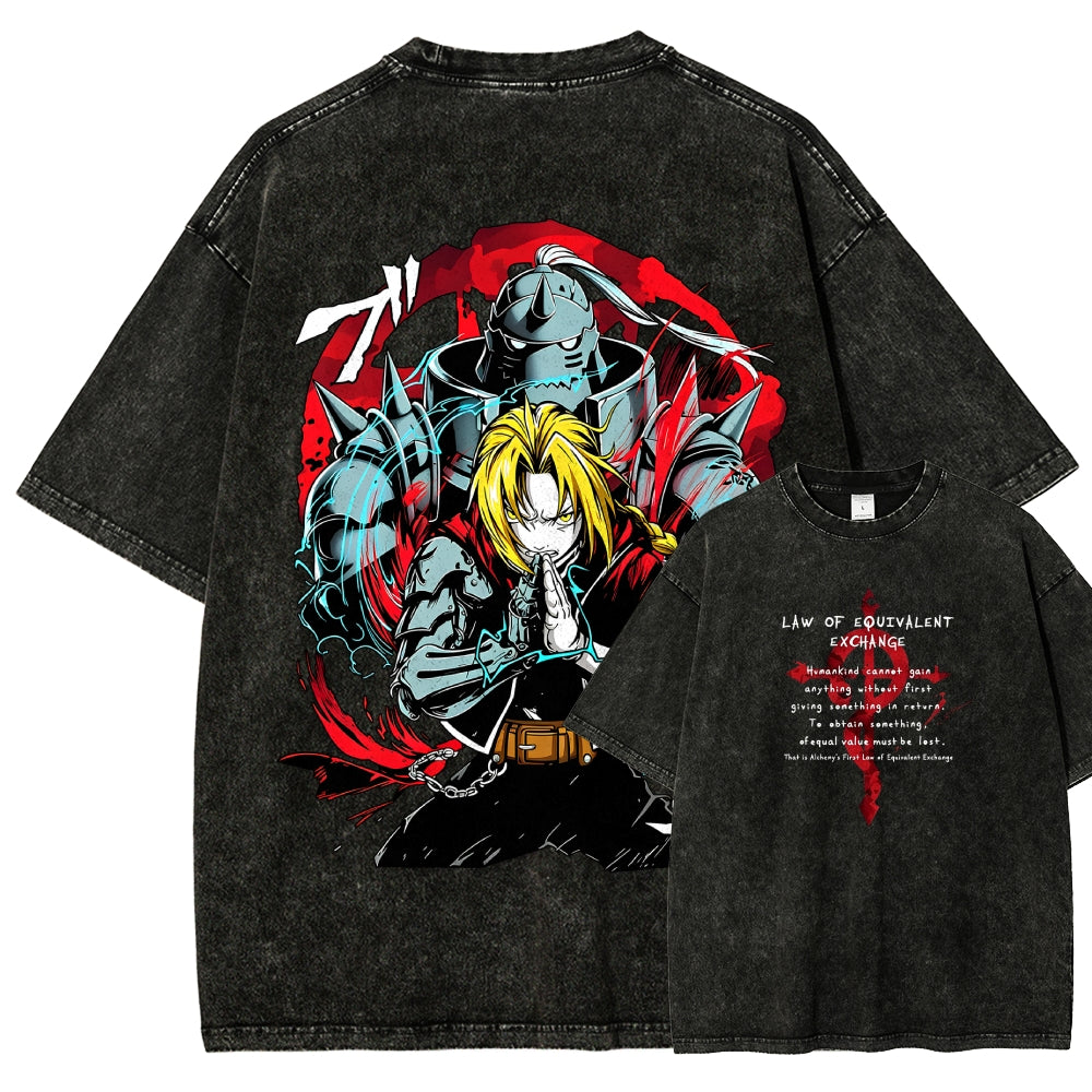 FULLMETAL ALCHEMIST Washed T-shirt 2606000398