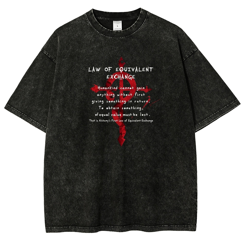 FULLMETAL ALCHEMIST Washed T-shirt 2606000398