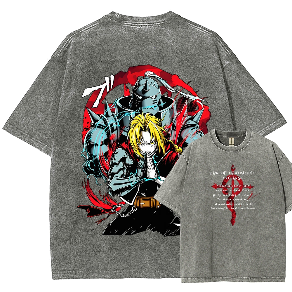 FULLMETAL ALCHEMIST Washed T-shirt 2606000398