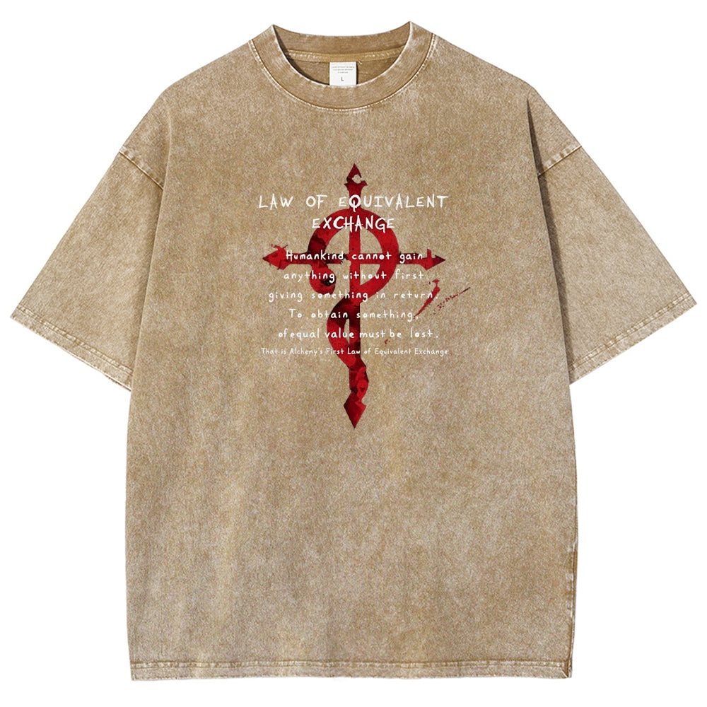 FULLMETAL ALCHEMIST Washed T-shirt 2606000398