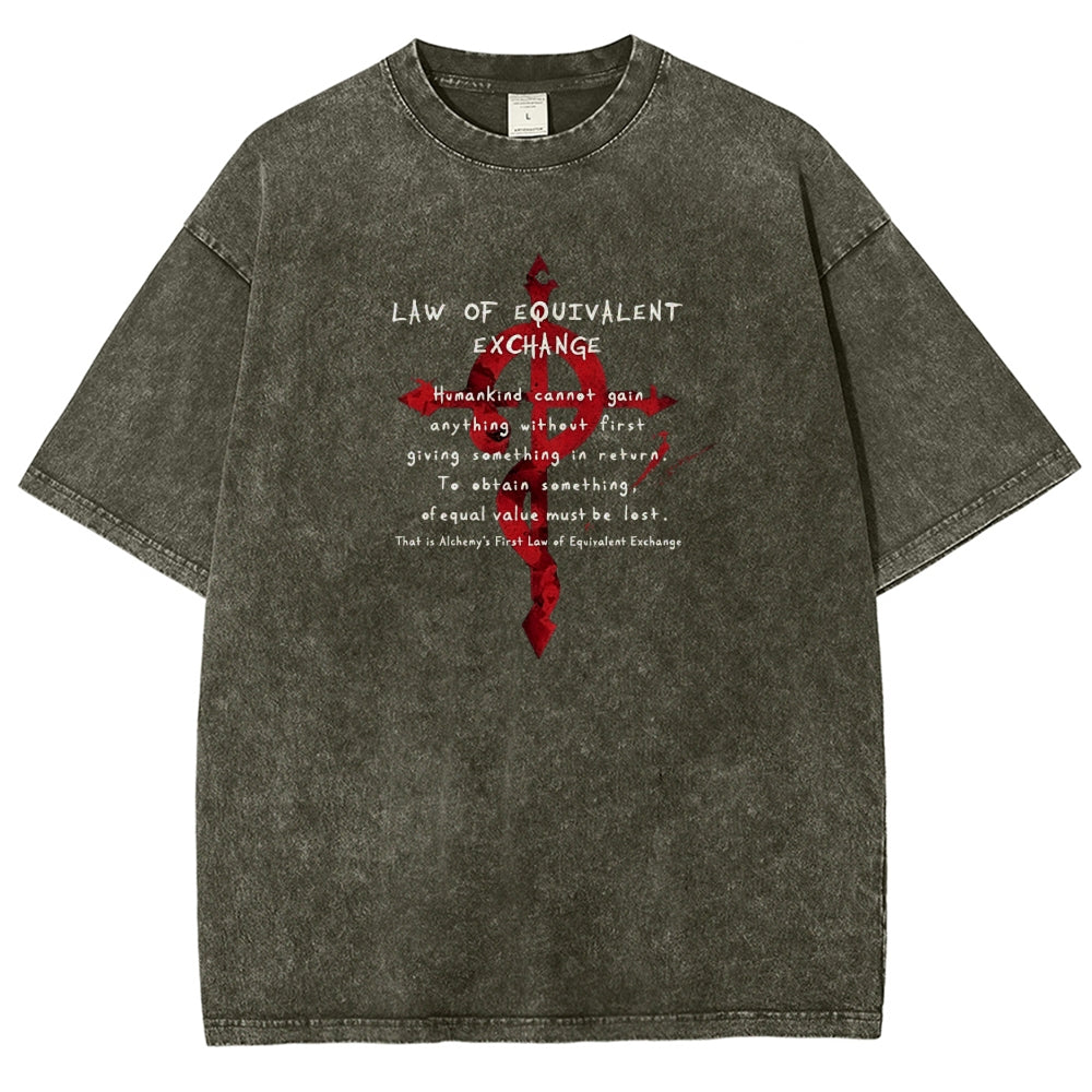 FULLMETAL ALCHEMIST Washed T-shirt 2606000398