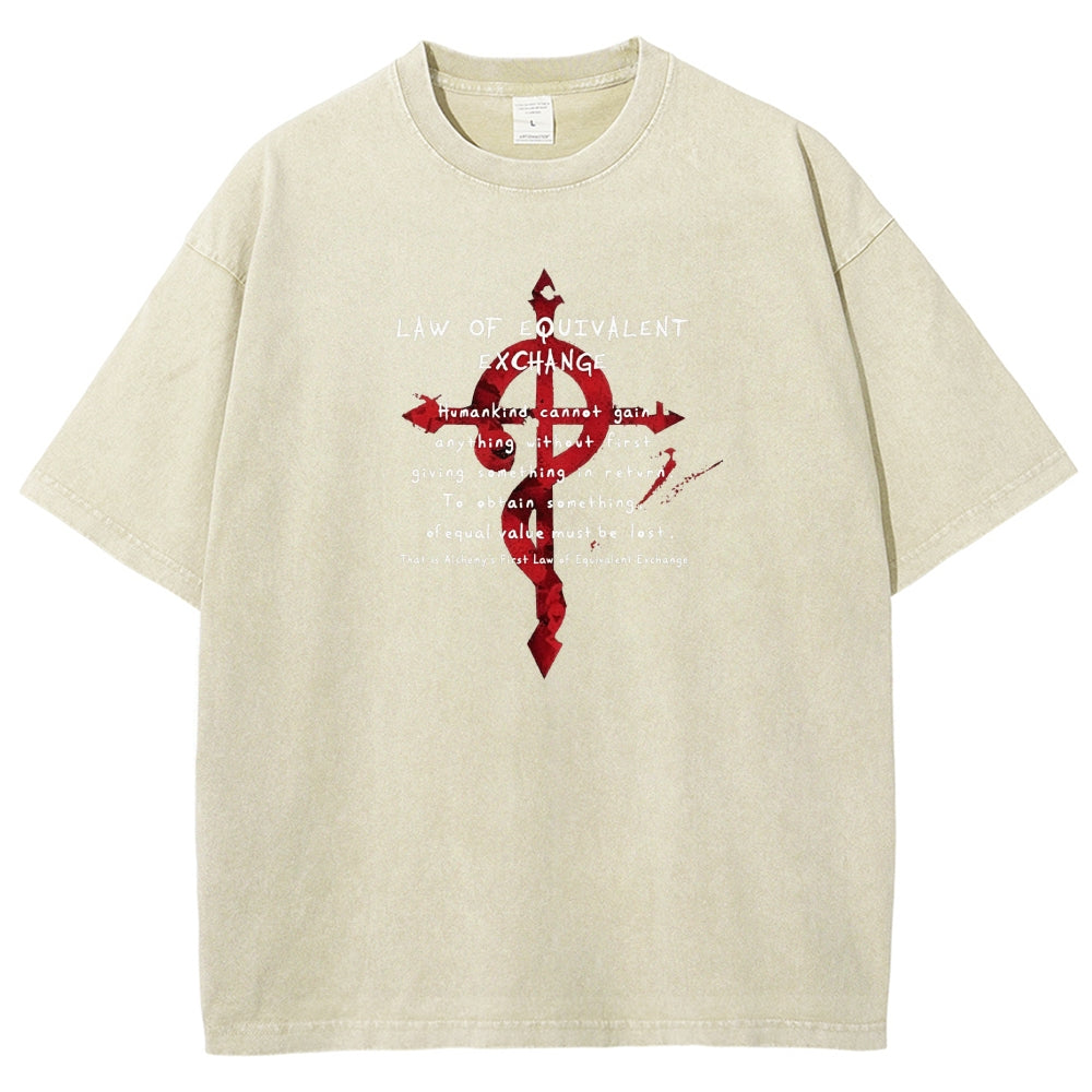 FULLMETAL ALCHEMIST Washed T-shirt 2606000398