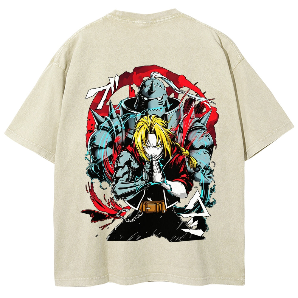 FULLMETAL ALCHEMIST Washed T-shirt 2606000398