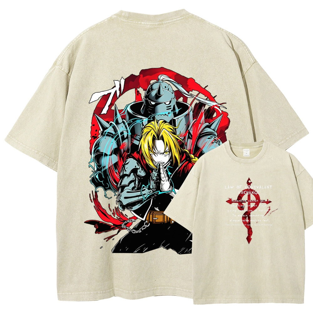 FULLMETAL ALCHEMIST Washed T-shirt 2606000398