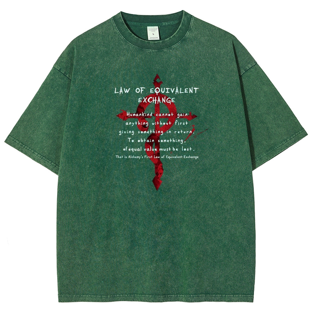 FULLMETAL ALCHEMIST Washed T-shirt 2606000398