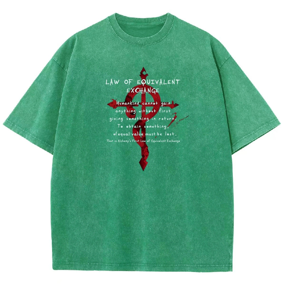 FULLMETAL ALCHEMIST Washed T-shirt 2606000398