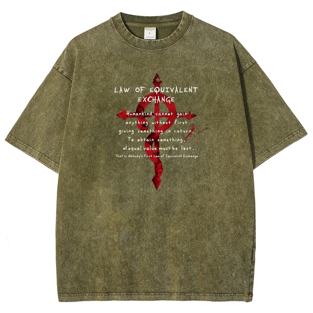FULLMETAL ALCHEMIST Washed T-shirt 2606000398