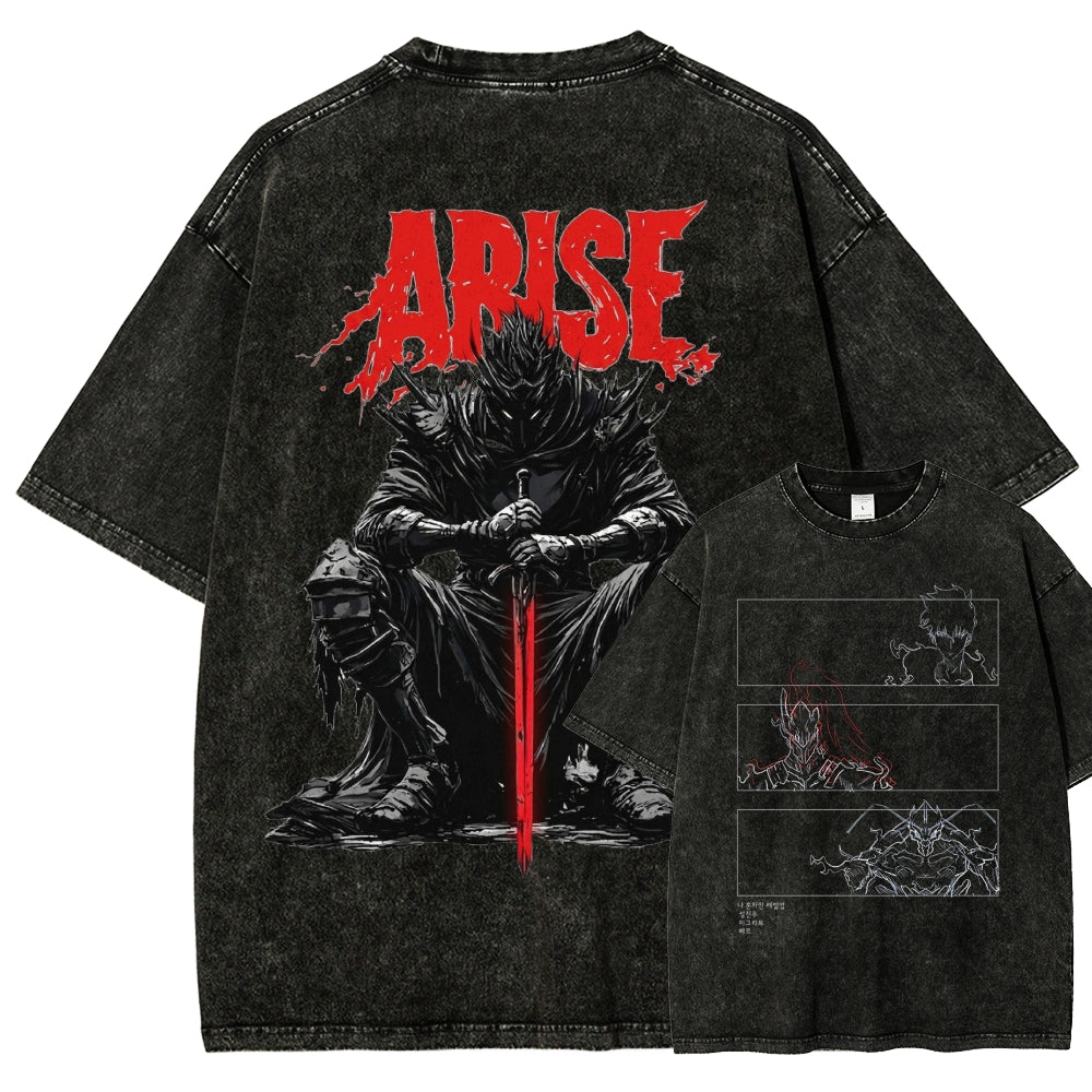 solo leveling Washed T-shirt 2606001099