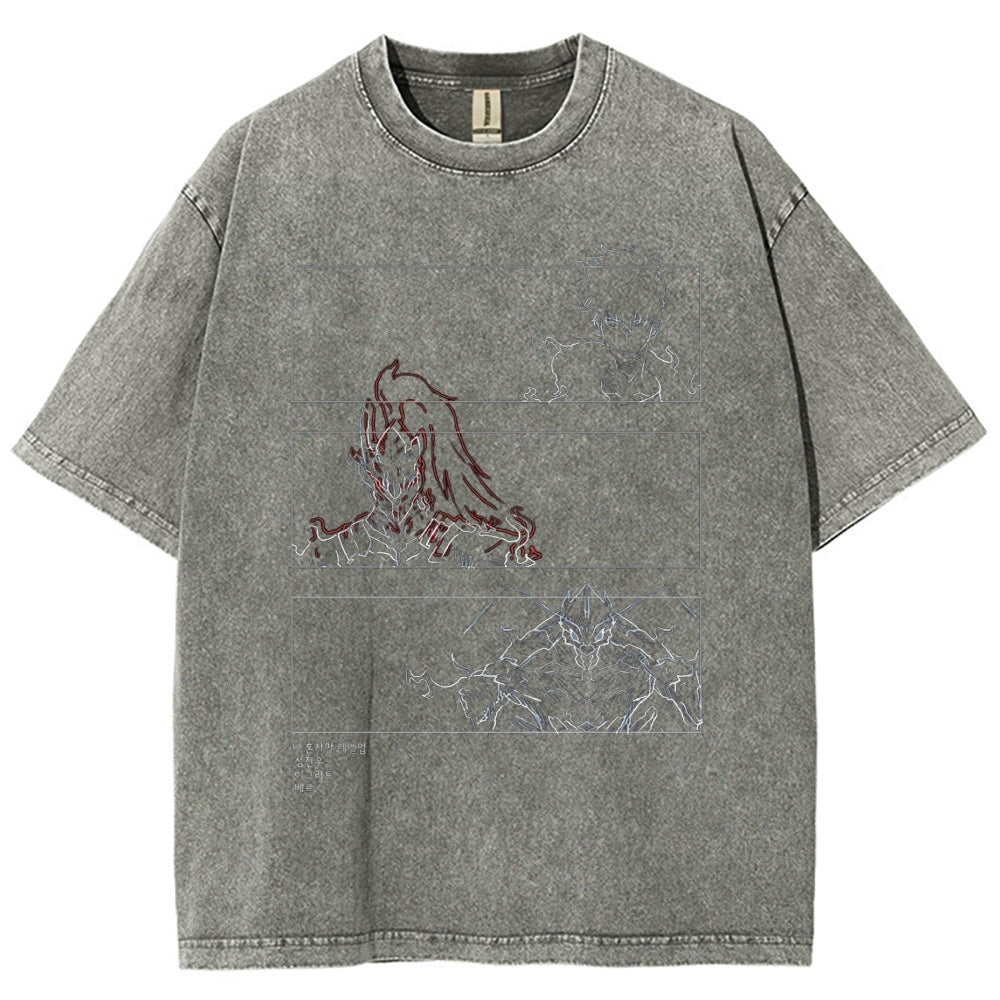 solo leveling Washed T-shirt 2606001099
