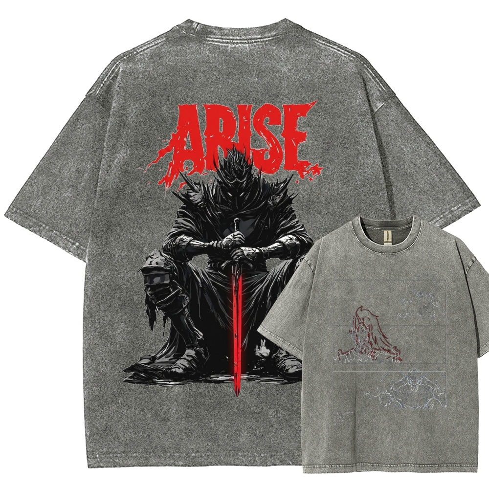 solo leveling Washed T-shirt 2606001099