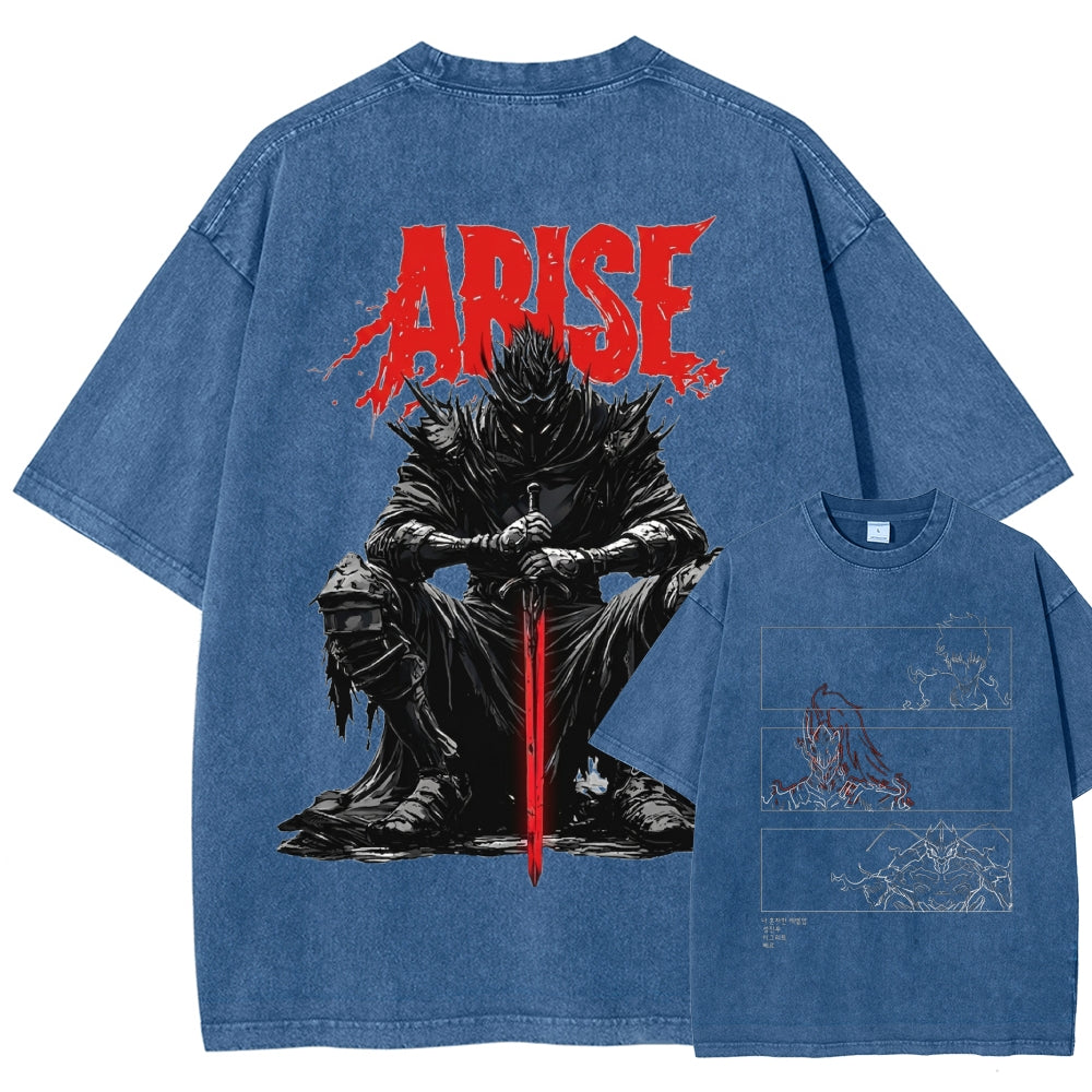 solo leveling Washed T-shirt 2606001099