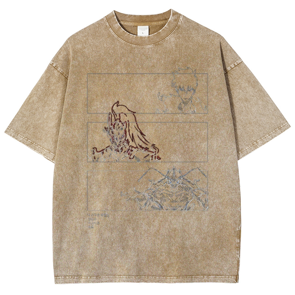 solo leveling Washed T-shirt 2606001099