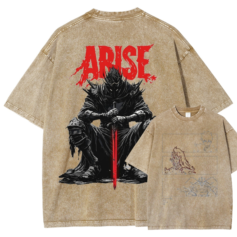 solo leveling Washed T-shirt 2606001099