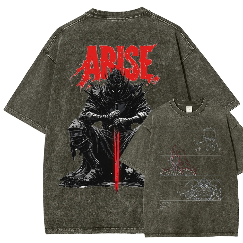 solo leveling Washed T-shirt 2606001099