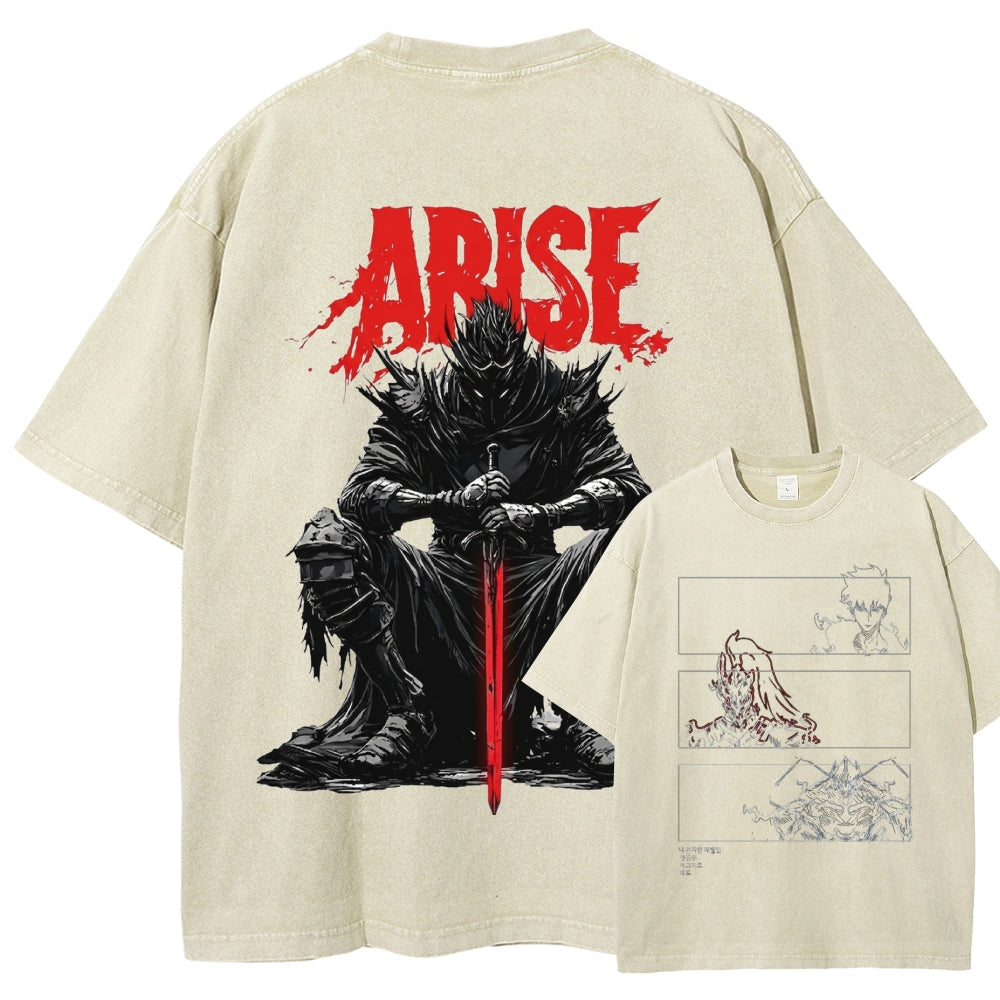 solo leveling Washed T-shirt 2606001099