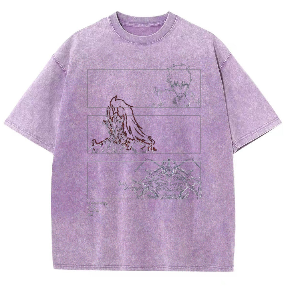 solo leveling Washed T-shirt 2606001099